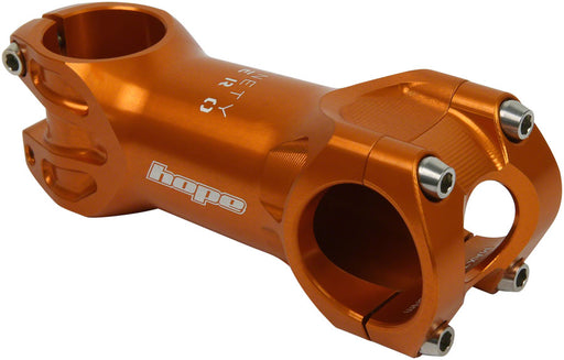 Hope XC Stem - 90mm, 31.8 Clamp, +/-0, 1 1/8", Orange