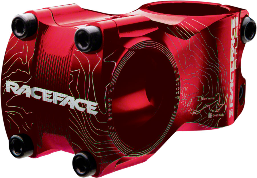 Race Face Atlas Stem - 65mm, 31.8 Clamp, +/-0, 1 1/8", Aluminum, Red