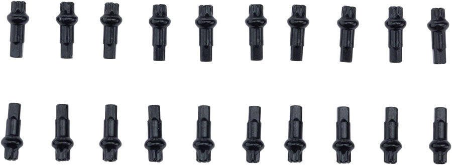 DT Swiss Squorx Pro Head Pro Lock Brass Nipples: 2.0 x 15mm, Black, Box of 20