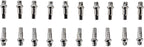 DT Swiss Squorx Pro Head Pro Lock Brass Nipples: 2.0 x 15mm, Silver, Box of 20