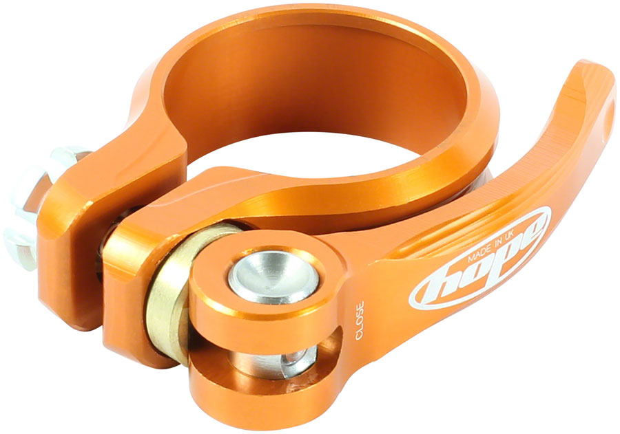 Hope Seat Seatpost Clamp - 34.9mm, Orange, QR