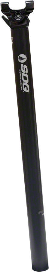 SDG Alloy Micro-Adjust I-Beam Seatpost: 0mm Setback, 27.2 x 400mm, Black