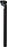 Zoom 27.2 x 350mm Black Standard Offset Seatpost