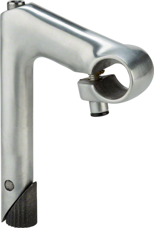 Zoom HE 1" Quill Stem - 80mm, 25.4 Clamp, -17, 22.2-24tpi Quill, Aluminum, Silver