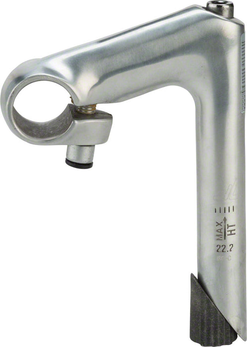 Zoom HE 1" Quill Stem - 100mm, 25.4 Clamp, -17, 22.2-24tpi Quill, Aluminum, Silver