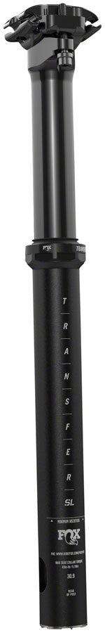 FOX Transfer SL Performance Dropper Seat Post - 31.6, 100 mm, Internal Routing, Anodized Upper