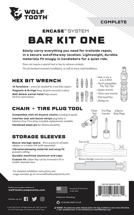 Wolf Tooth Components EncaseSystem Bar Kit One
