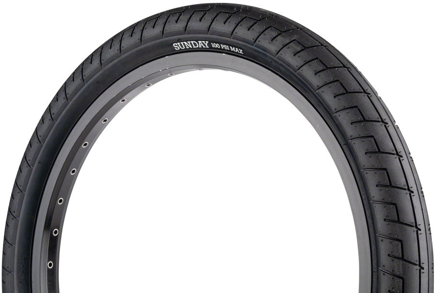 Sunday Street Sweeper Tire - 20 x 2.4, Clincher, Wire, Black/Black