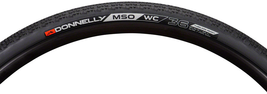 Donnelly Sports X'plor MSO WC Tire - 700 x 36, Tubeless, Folding, Black