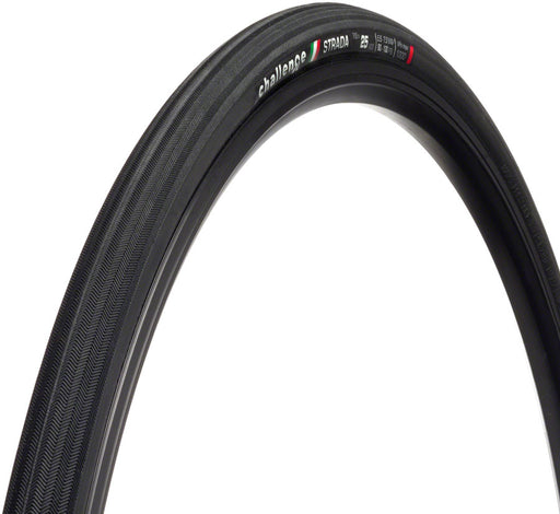 Challenge Strada Race Tire - 700 x 25, Clincher, Folding, Black