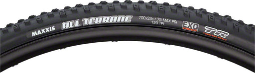 Maxxis All Terrane Tire - 700 x 33, Tubeless, Folding, Black, Dual, EXO ,120tpi
