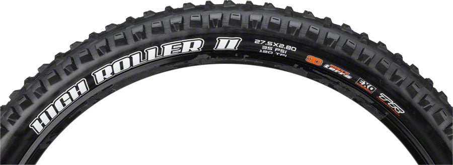 Maxxis High Roller II Tire - 27.5 x 2.8, Tubeless, Folding, Black, 3C Maxx Terra, EXO