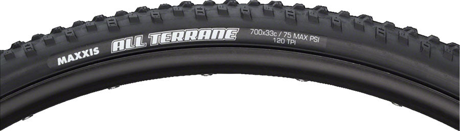 Maxxis All Terrane Tire - 700 x 33, Tubular, Black, Silkworm, Dual Compound