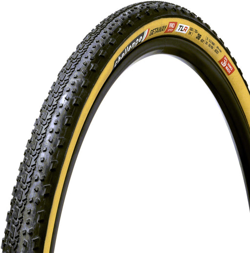 Challenge Getaway Pro Tire - 700 x 36, Tubeless, Folding, Black/Tan, Handmade