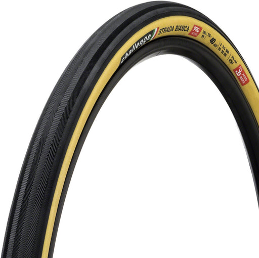 Challenge Strada Bianca Pro Tire - 700 x 40, Clincher, Folding, Black/Tan, Handmade