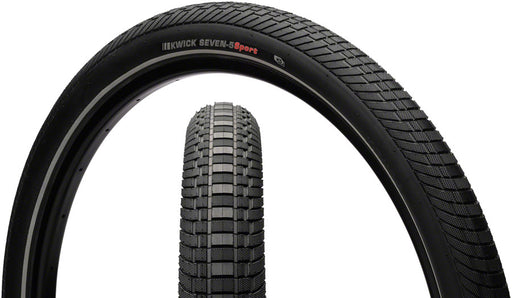 Kenda Kwick Seven.5 Tire - 27.5 x 2.2, Clincher, Wire, Black/Reflective, 60tpi, KS