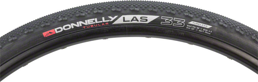 Donnelly Sports LAS Tire - 700 x 33, Tubular, Folding, Black