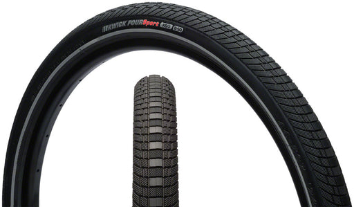 Kenda Kwick Four Tire - 24 x 1.75, Clincher, Wire, Black/Reflective, 60tpi, KS