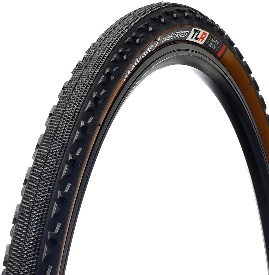 Challenge Gravel Grinder Race Tire - 650 x 46, Tubeless, Black/Brown, Handmade