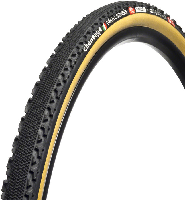 Challenge Gravel Grinder Pro Tire - 700 x 33, Tubular, Black/Tan, Handmade, Tubeless