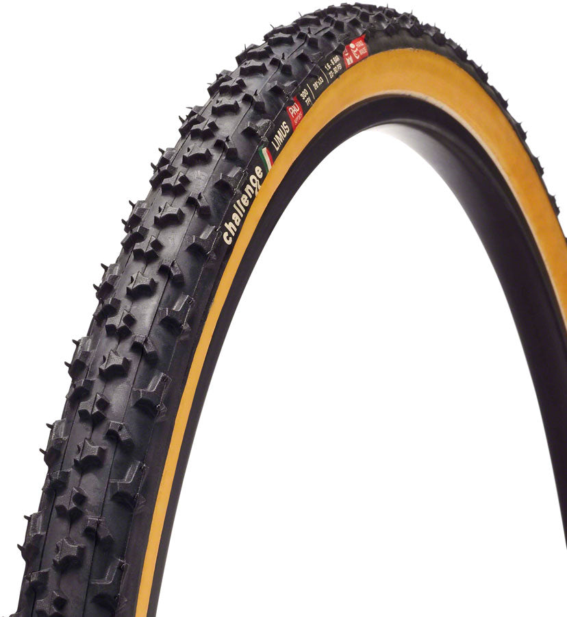 Challenge Limus Pro Tire - 700 x 33, Tubular, Black/Tan, Handmade