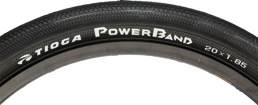Tioga PowerBand Tire - 20 x 1.85, Clincher, Steel, Black, 120tpi