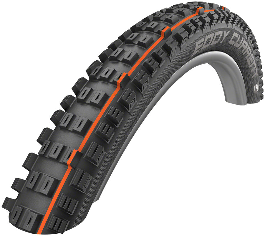 Schwalbe Eddy Current Front Tire - 29 x 2.4, Tubeless, Folding, Black, Evolution, SuperGravity, Addix Soft