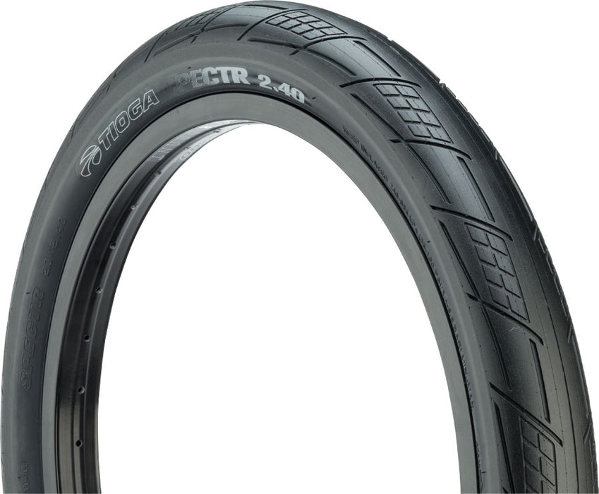 Tioga SPECTR Tire - 20 x 2.4, Clincher, Wire, Black, 120tpi
