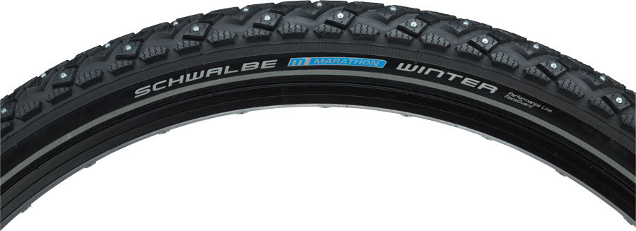 Schwalbe Marathon Winter Plus Tire - 26 x 2.15, Clincher, Wire, Black, SmartGuard, Winter
