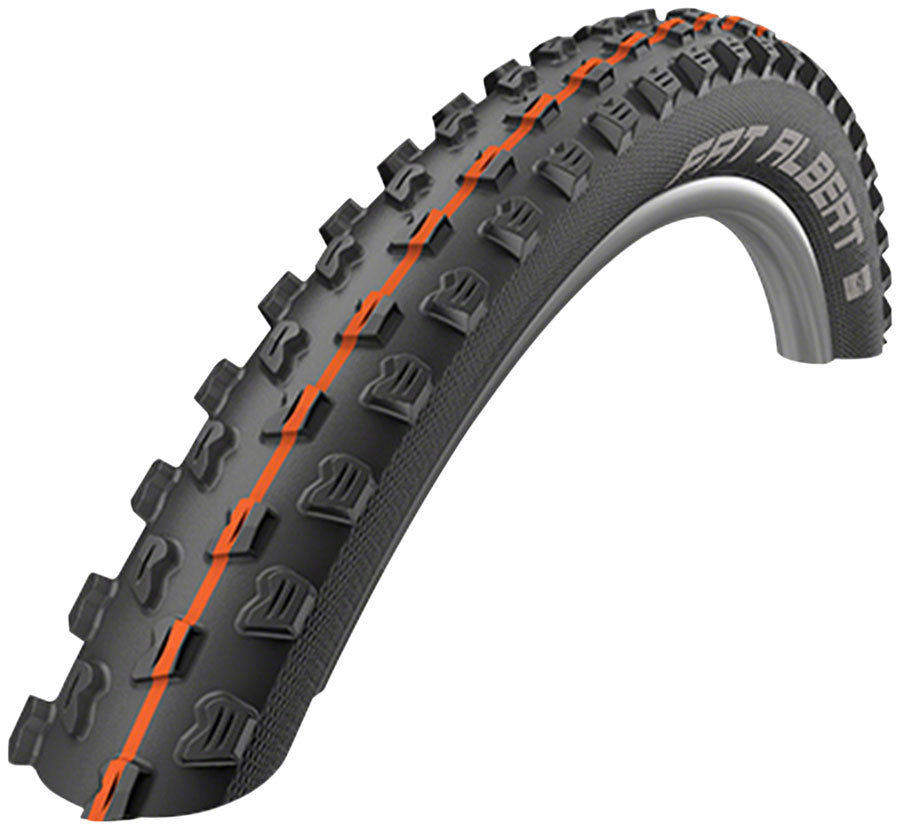 Schwalbe Fat Albert Front Tire - 27.5 x 2.35, Tubeless, Folding, Black, Evolution, Addix Soft, Snakeskin