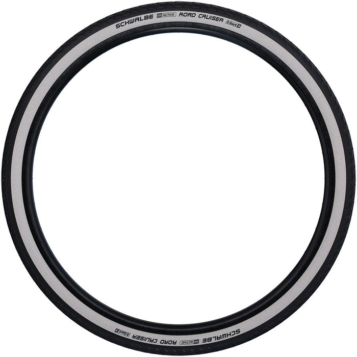 Schwalbe Road Cruiser Tire - 700 x 35, Clincher, Wire, White/Black, K-Guard, Green