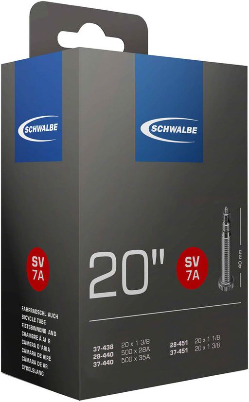 Schwalbe Standard Tube - 20 x 1-1/8 -1-3/8", 40mm, Presta Valve