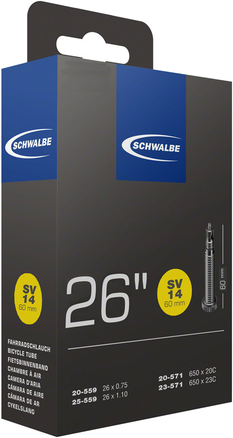 Schwalbe Standard Tube - 650 x 20-23mm, 60mm, Presta Valve