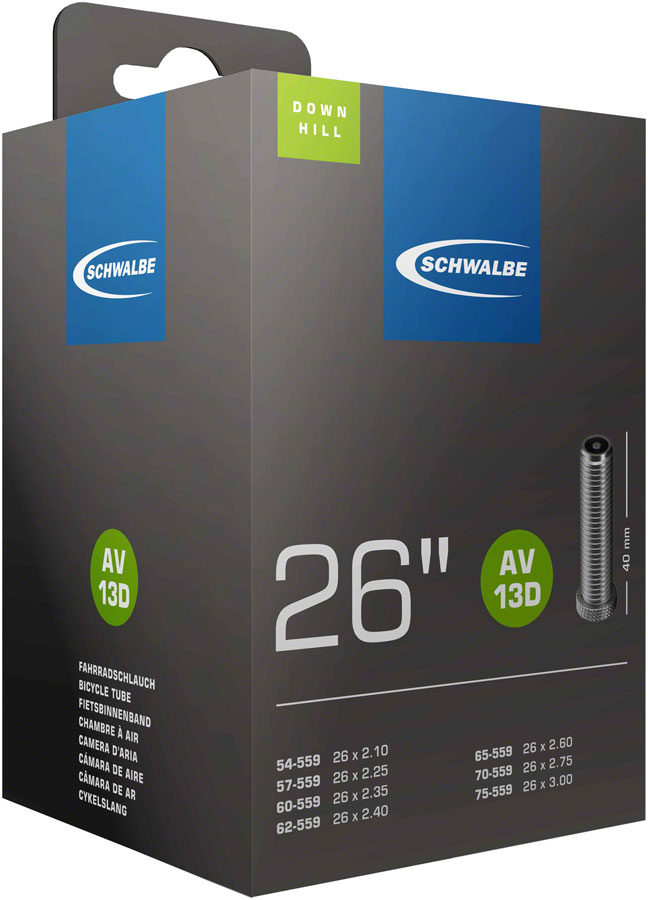 Schwalbe Downhill Tube - 26 x 2.10-3.0", 40mm, Schrader Valve