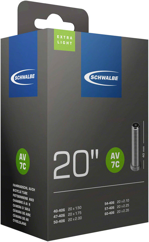 Schwalbe Extra Light Tube - 20 x 1.50-2.35", 40mm, Schrader Valve