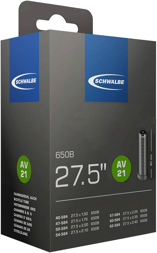Schwalbe Standard Tube - 27.5 x 1.50-2.40", 40mm, Schrader Valve