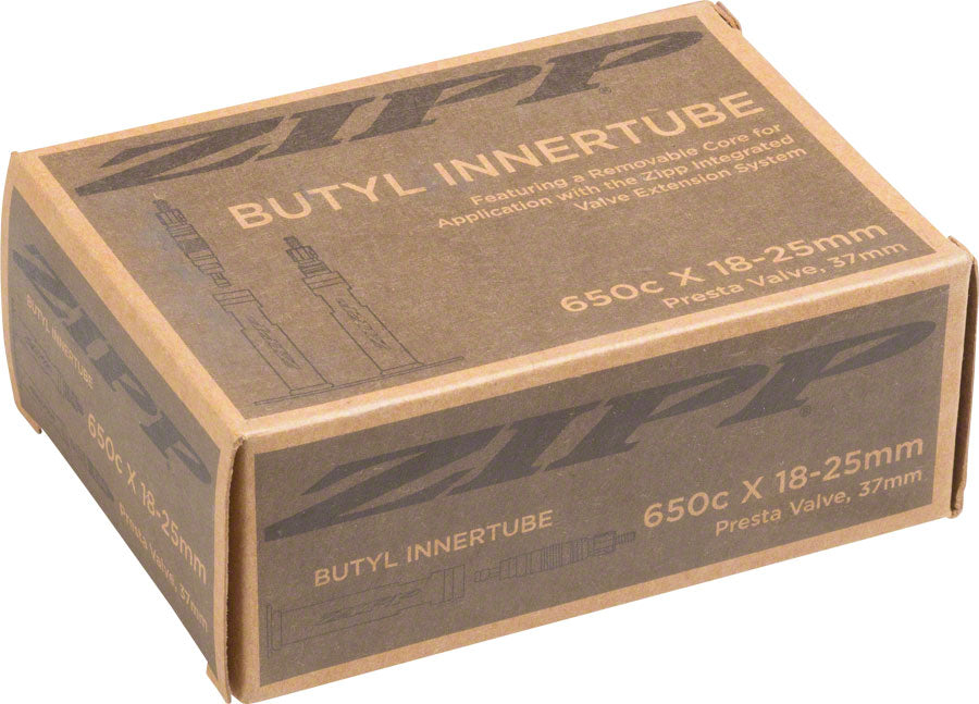 Zipp Tangente Butyl Tube: 650 x 18-25mm, 37mm Aluminum Presta Valve