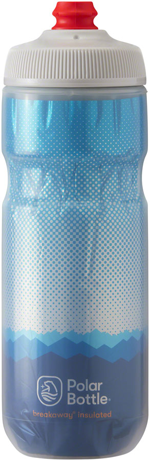 Polar Bottle Breakaway Water Bottle 20oz - Ridge Cobalt Blue/Silver