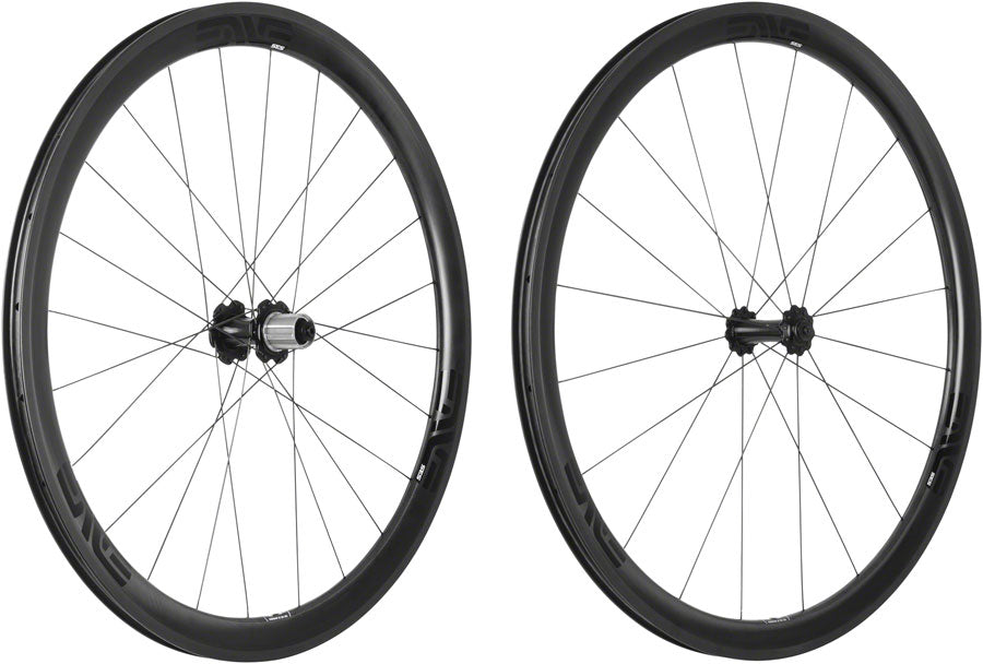 ENVE Composites SES 3.4 Wheelset - 700, QR x 100/130mm, Rim Brake, HG 11, Black, Alloy Hub