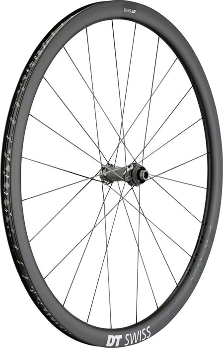 DT Swiss PRC 1400 Spline Front Wheel - 700, 12/15 x 100mm, 6-Bolt /Center-Lock, Black
