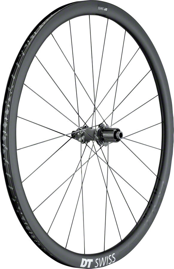 DT Swiss PRC 1400 Spline Rear Wheel - 700, 12 x 142mm/QR x 135mm, 6-Bolt/Center-Lock, HG 11, Black