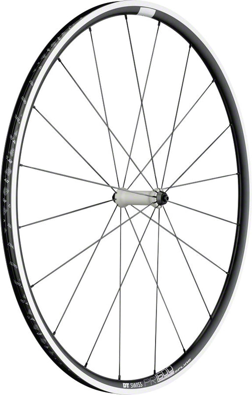 DT Swiss PR 1600 Spline 23 Front Wheel - 700, QR x 100mm, Rim Brake, Black