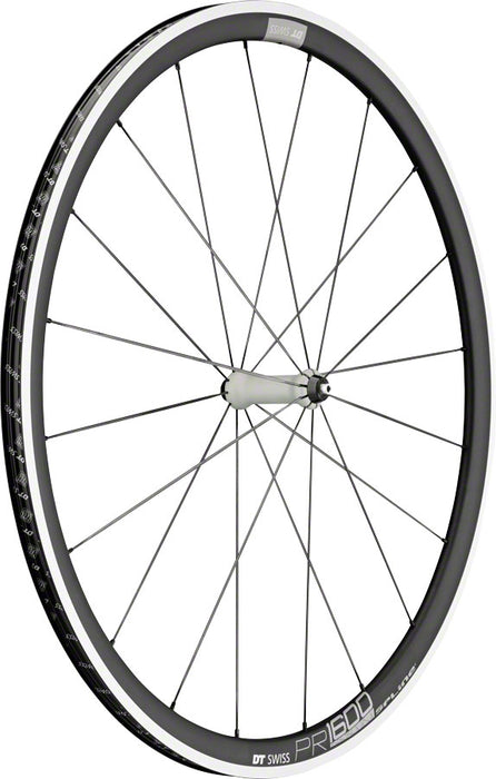 DT Swiss PR 1600 Spline 32 Front Wheel - 700, QR x 100mm, Rim Brake, Black