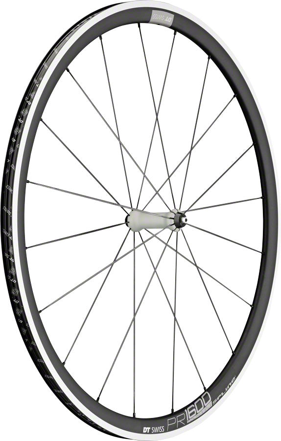 DT Swiss PR 1600 Spline 32 Front Wheel - 700, QR x 100mm, Rim Brake, Black