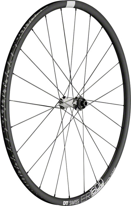 DT Swiss ER 1600 Spline 23 Front Wheel - 700, 12/15/QR x 100mm, 6-Bolt/Center-Lock, Black