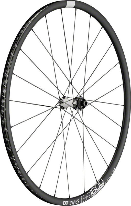 DT Swiss ER 1600 Spline 23 Front Wheel - 700, 12/15/QR x 100mm, 6-Bolt/Center-Lock, Black
