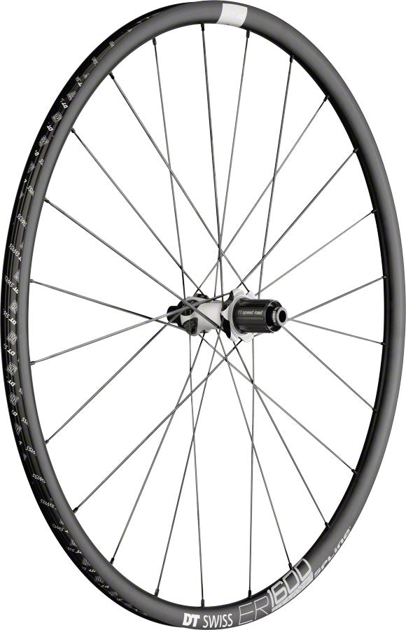 DT Swiss ER 1600 Spline db23 Rear Wheel - 700, 12 x 142mm/QR x 135mm ,6-Bolt/Center-Lock, HG 11, Black