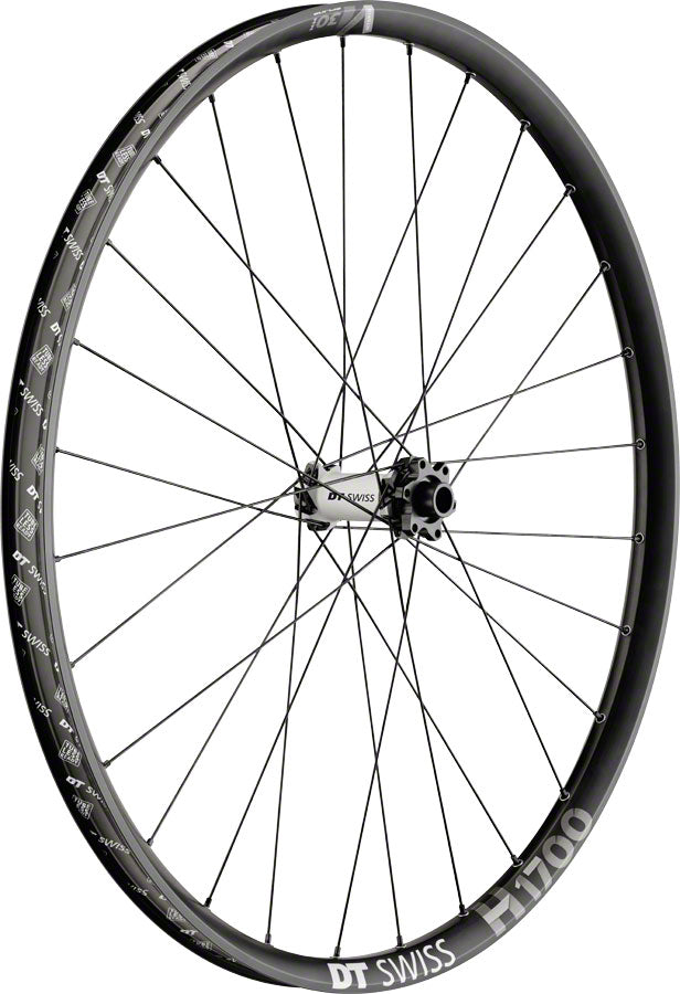 DT Swiss H 1700 Spline 30 Front Wheel - 27.5", 15 x 110mm Boost, 6-Bolt ,Black/Gray/Blue, Ebike