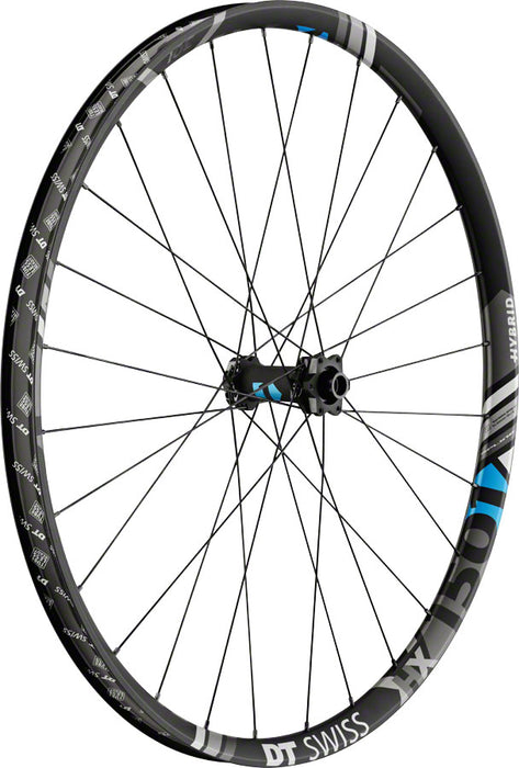 DT Swiss HX 1501 Spline One 30 Front Wheel - 27.5", 15 x 110mm Boost, 6-Bolt,Black/Gray/Blue, Ebike
