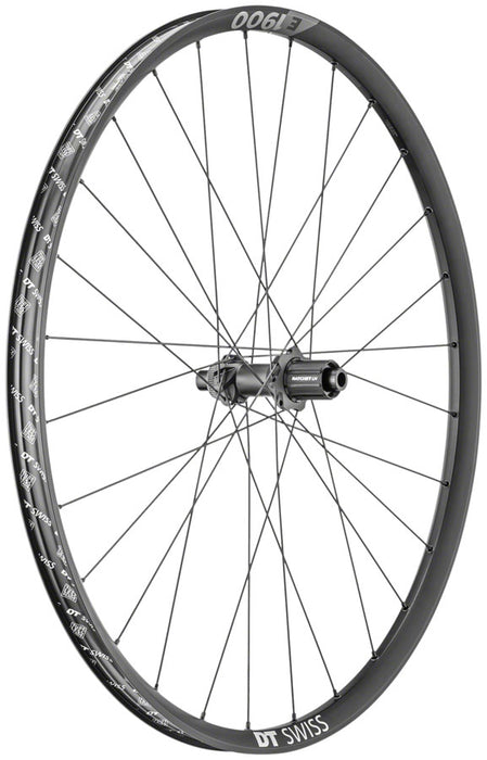 DT Swiss E 1900 Spline 30 Rear Wheel - 29", 12 x 142mm, Center-Lock, HG 11 MTN, Black